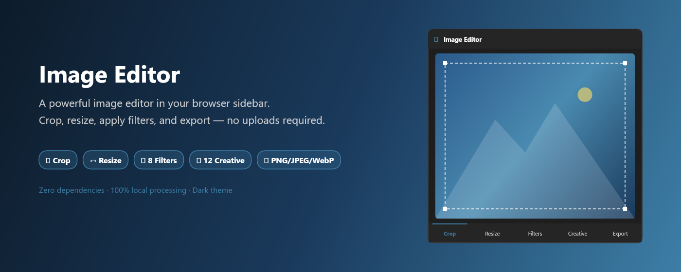 Image Editor promotional banner