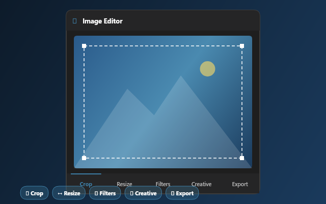 Image Editor compact view